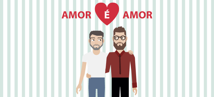 Arte para caneca: Amor é amor - Amor