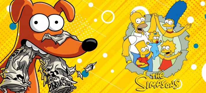 Arte para caneca: Simpsons, Ajudante de Papai Noel - Animes e Desenhos