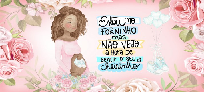 Arte para caneca: Bebê - Estou no forninho - Bebês