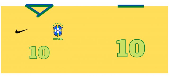 Arte para caneca: Brasil - Futebol - Copa do mundo - Esportes