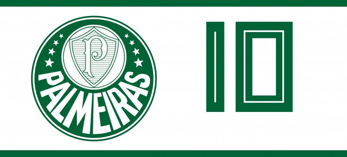 Arte para caneca: Palmeiras, futebol, camisa 10 b - Esportes