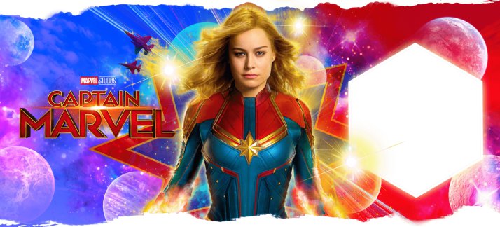 Arte para caneca: Capitã Marvel, com foto - Filmes e Séries