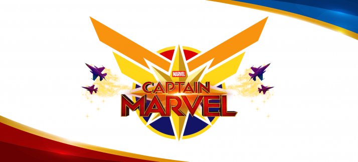 Arte para caneca: Capitã Marvel, emblema - Filmes e Séries
