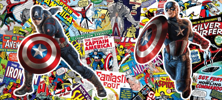Arte para caneca: Capitão América, super herói - Filmes e Séries