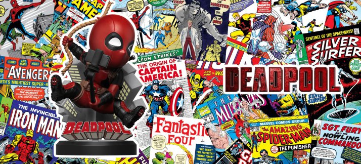 Arte para caneca: Deadpool miniatura, super herói - Filmes e Séries