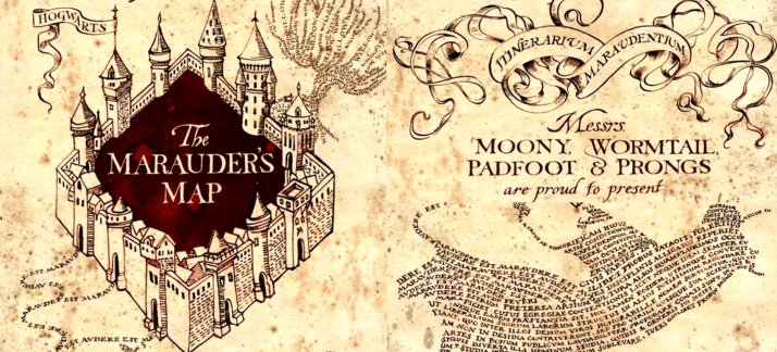Arte para caneca: Harry Potter, Mapa do Maroto, Hogwarts - Filmes e Séries