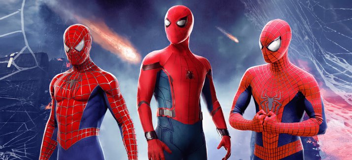 Arte para caneca: Homem aranha, três heróis, super herói - Filmes e Séries