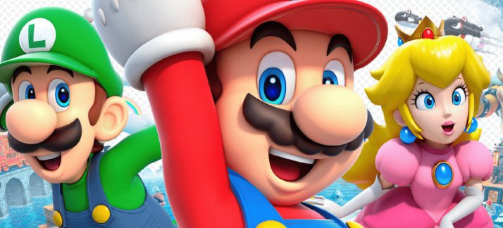 Arte para caneca: Mario, Luigi, Princesa Peach - Jogos