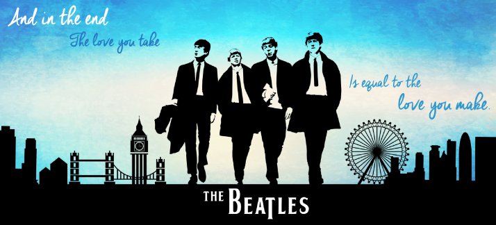 Arte para caneca: The Beatles, andando - Música