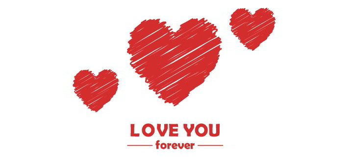Arte para caneca: Love you forever - Amor