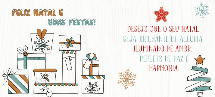 Arte para caneca: Feliz Natal e boas festas - Natal iluminado - Natal