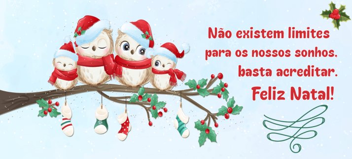 Arte para caneca: Natal - Não existem limites para nossos sonhos - Natal