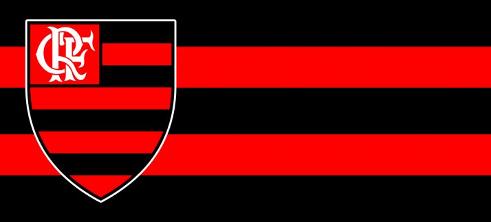 Arte para caneca: Flamengo - bandeira - Esportes