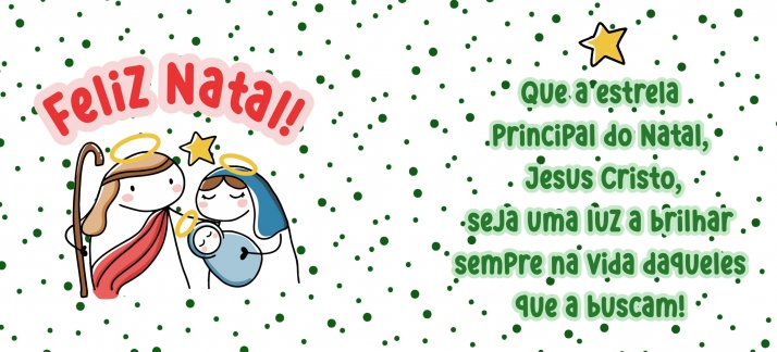 Arte para caneca: Natal, Flork - Feliz Natal, e estrela Jesus Cristo - Natal