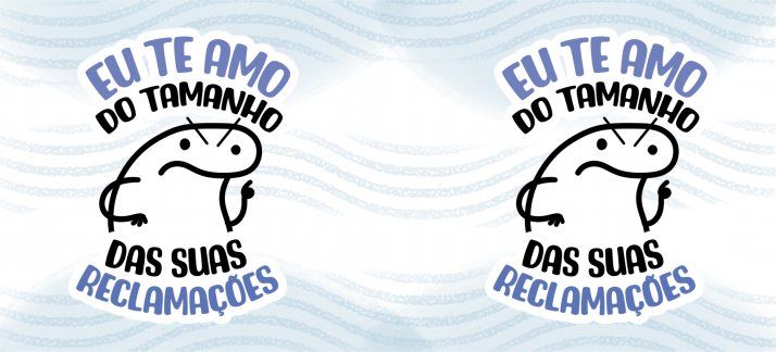 Arte para caneca: Dia dos pais, Flork - Eu te amo do tamanho das suas reclamações - Pai