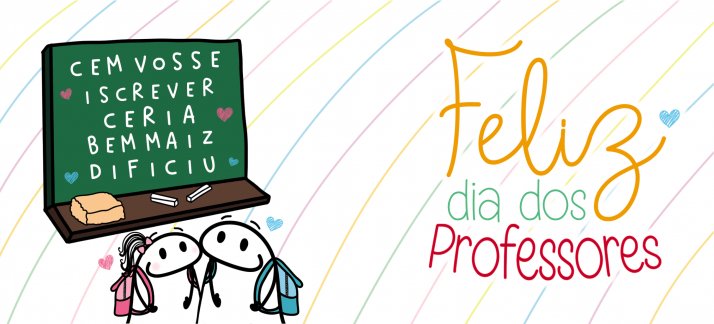 Arte para caneca: Dia dos professores, Flork - Cem vosse inscrever ceria bem maiz dificiu - Dia dos Professores