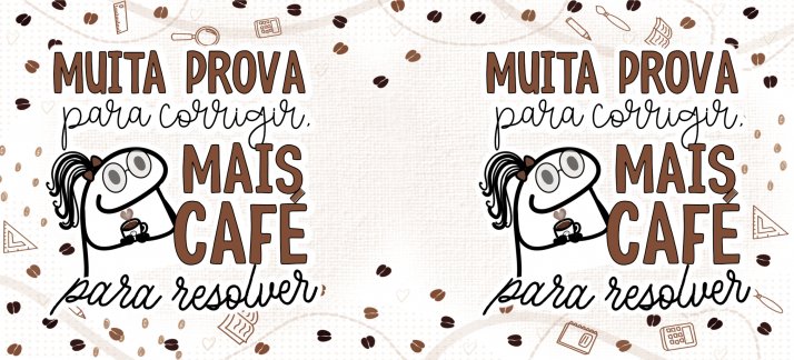 Arte para caneca: Dia dos professores, Flork - Muita prova para corrigir. Mais café para resolver (M) - Dia dos Professores