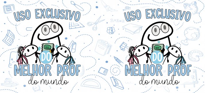 Arte para caneca: Dia dos professores, Flork - Uso exclusivo do melhor prof do mundo (H) - Dia dos Professores