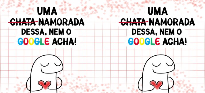 Arte para caneca: Namorados, Flork - Uma (chata) namorada dessa, nem o Google acha! (M) - Engraçadas/Divertidas