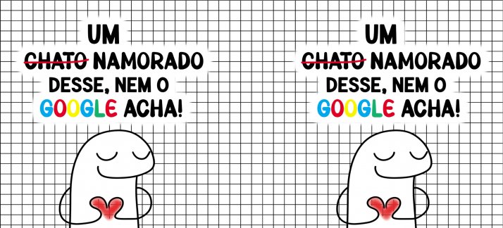 Arte para caneca: Namorados, Flork - Um (chato) namorado desss, nem o Google acha! (H) - Engraçadas/Divertidas