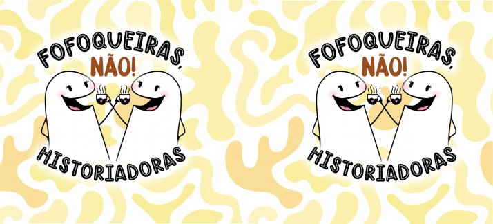 Arte para caneca: Amizade, Flork - Fofoqueiras, não! Historiadoras - Engraçadas/Divertidas