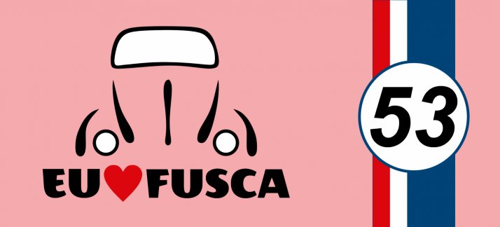 Arte para caneca: Eu amo fusca (M - rosa) - Engraçadas/Divertidas