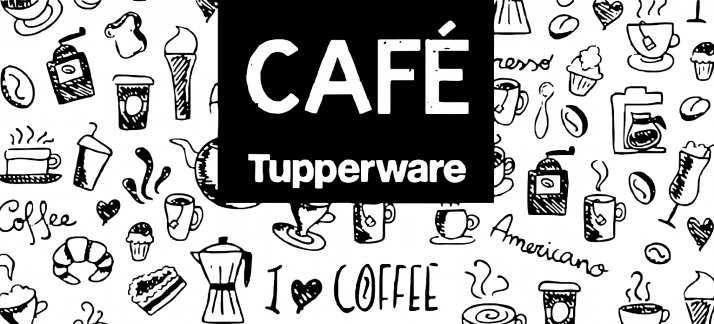 Arte para caneca: Tupperware, Café - com estampas diversas - Engraçadas/Divertidas