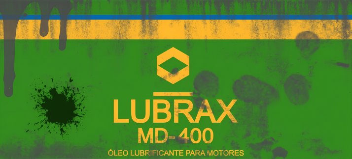 Arte para caneca: Lata de óleo, Lubrax - motor oil - Engraçadas/Divertidas