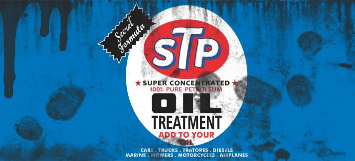 Arte para caneca: Lata de óleo, STP secret formula - motor oil - Engraçadas/Divertidas