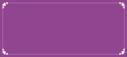 Fundo roxo com corações