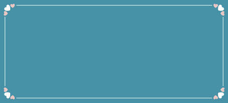 Fundo azul com corações