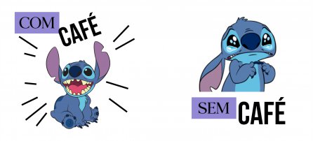 Stich, Com café e sem café