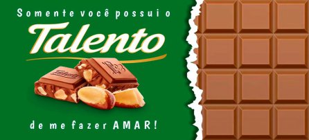 Páscoa - Talento, chocolate, amar, namorados