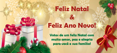 Feliz Natal e Feliz Ano Novo! Feliz Natal com muito amor para você e sua família!