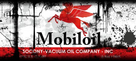Lata de óleo, Mobiloil - Socony-Vacuum oil