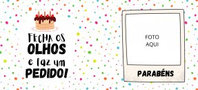 Arte similar: Aniversário - Faz um pedido