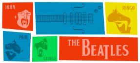 Arte similar: The Beatles, colorida Arte similar: The Beatles, colorida