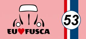 Arte similar: Eu amo fusca (M - rosa)