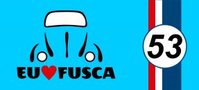 Arte similar: Eu amo fusca (H - azul)