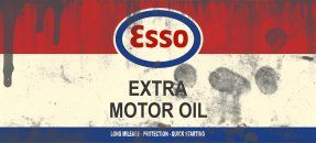 Arte similar: Lata de óleo, Esso - extra motor oil Arte similar: Lata de óleo, Esso - extra motor oil