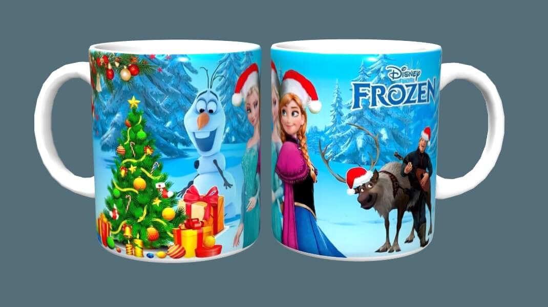 Arte para caneca de Natal - Frozen